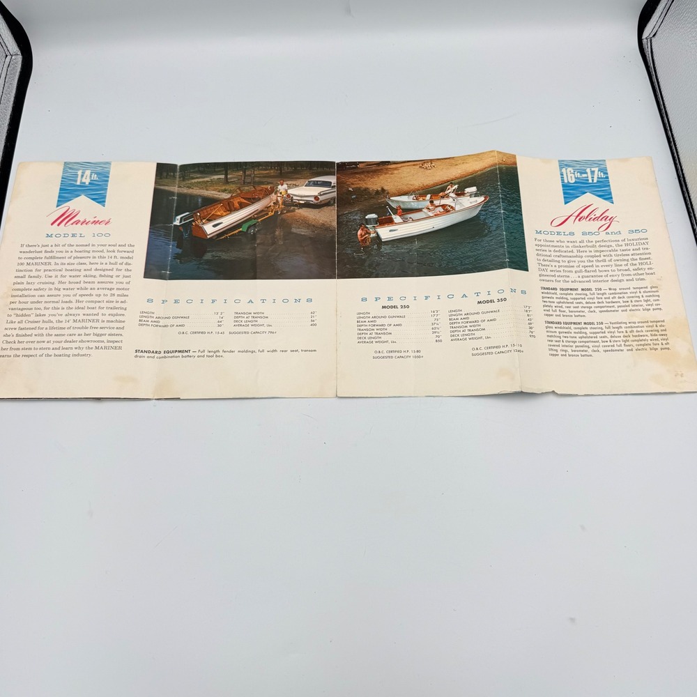 Vintage 1960 Cruisers Inc Boat Catalog Brochure Oconto Wisconsin 1960s Marine - Picture 6 of 8
